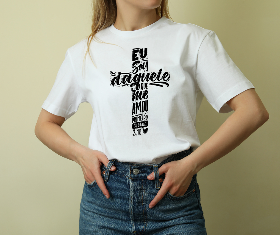 Camiseta Cristã Feminina Cruz