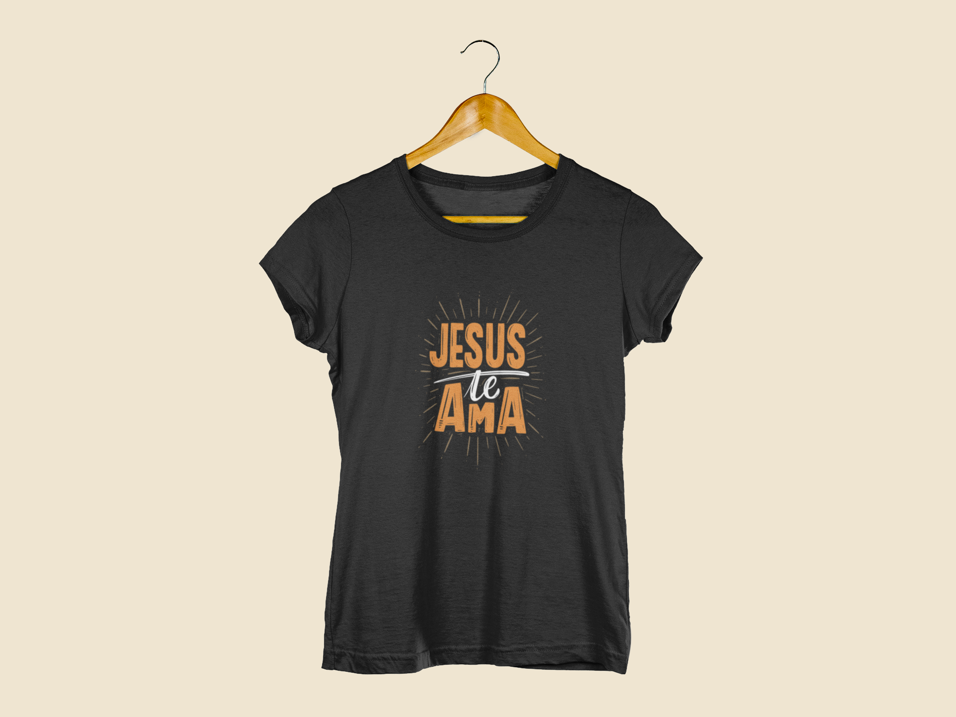 Camiseta Baby Look Cristã Feminina Jesus Te Ama