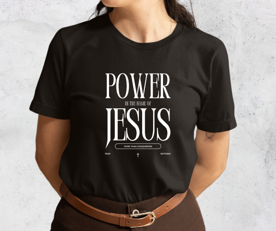 Camiseta Cristã Feminina Power Jesus